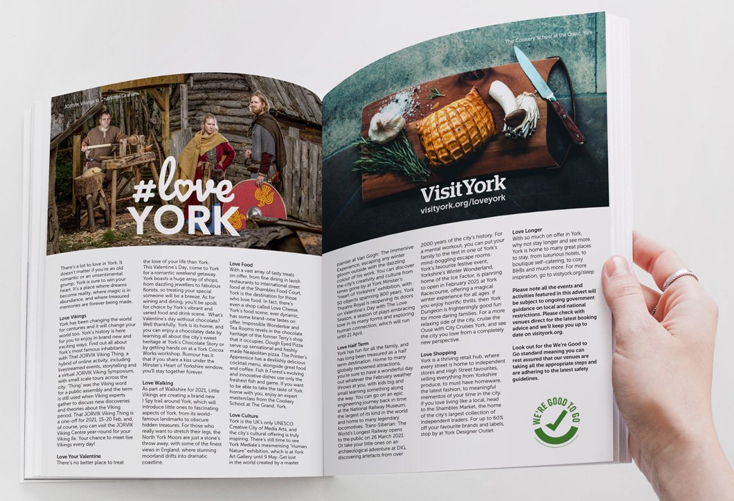 Love York Double Page Spread