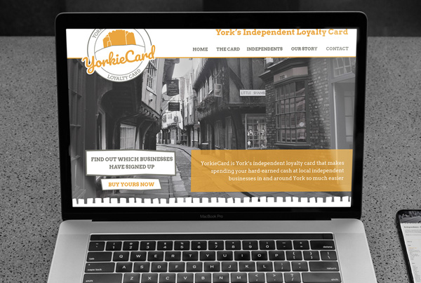 YorkieCard – branding and bespoke website design
