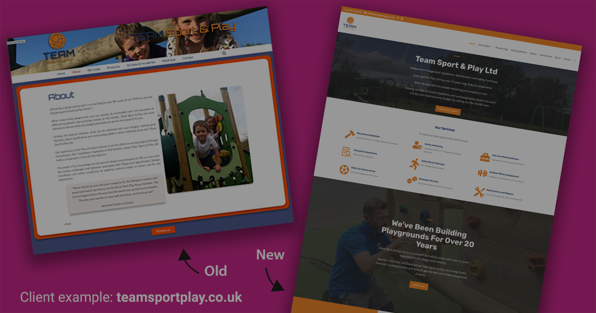 What are the benefits of a new website