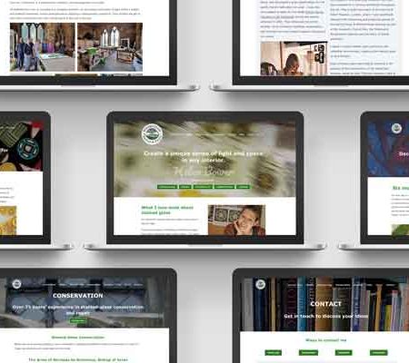 stained glass website design