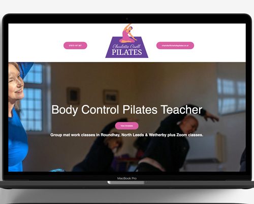 best Pilates instructor web design