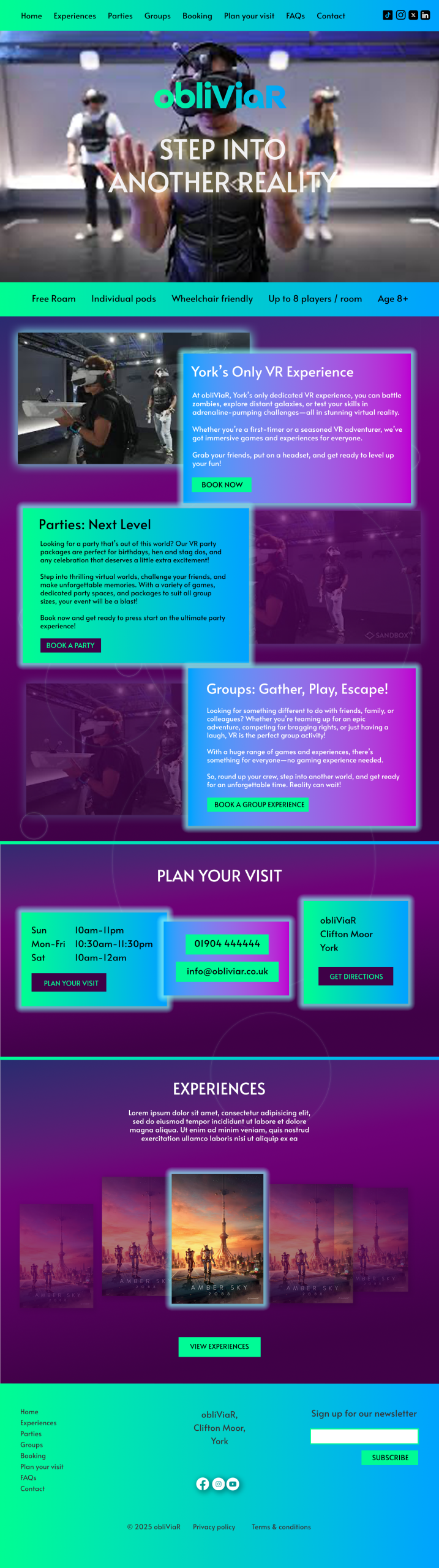 obliViaR bespoke website design york