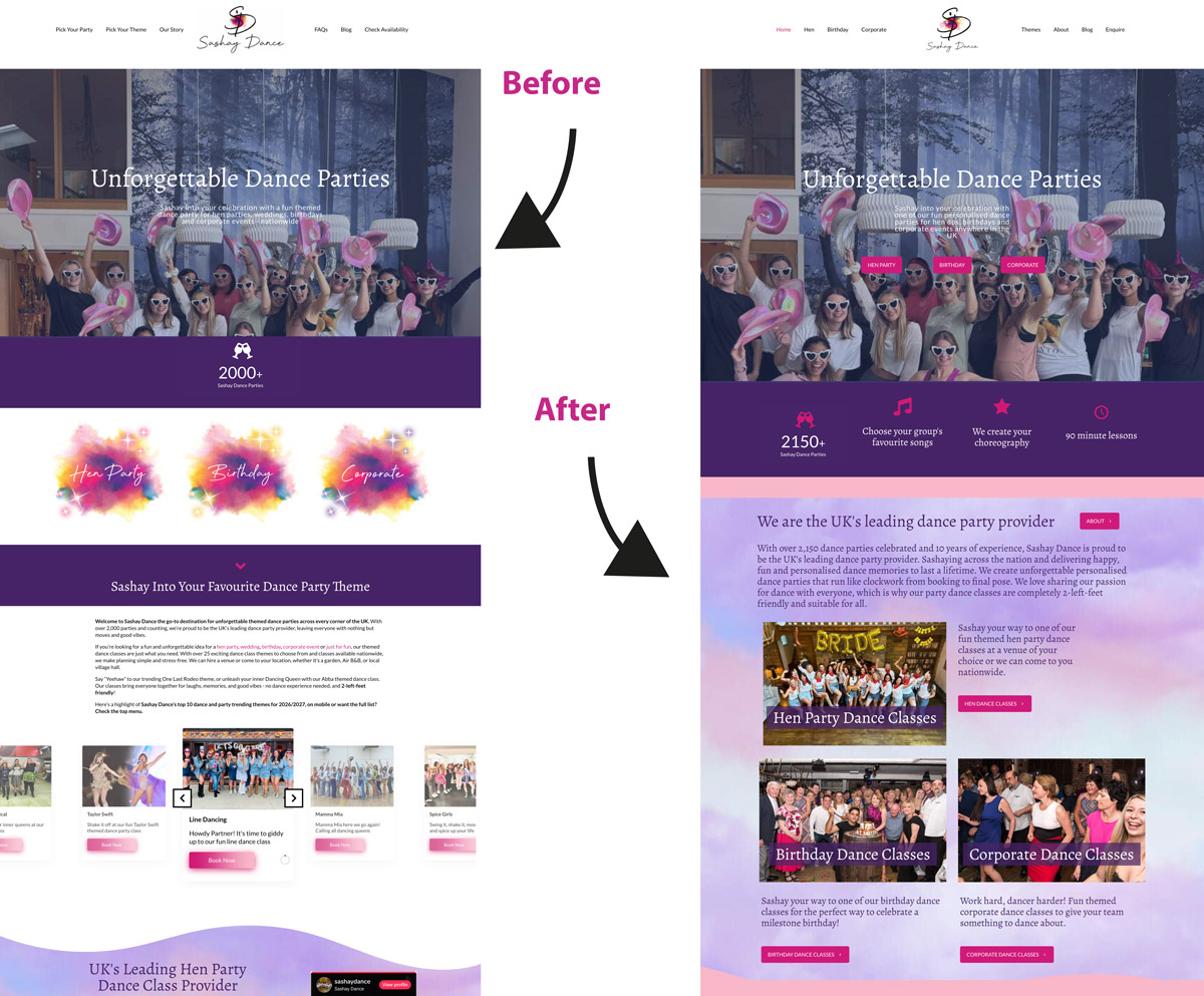 sarah sahsay dance usability audit improvements