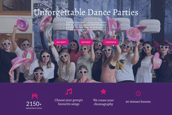 Sashay Dance York – Website Usability Audit